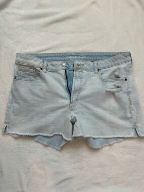 Old Navy Light Blue Distressed Denim Jean Shorts